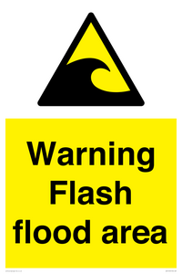 Warning Flash flood area